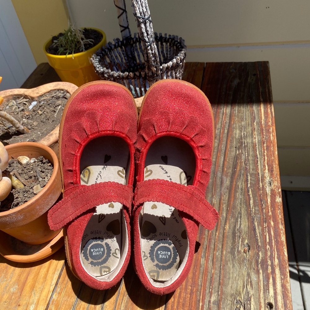 Livie & Luca Red Mary Jane Shoes - Size 2